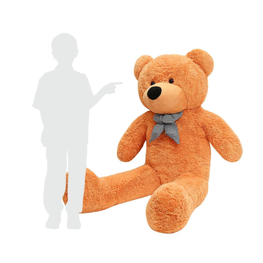- MeowBaby® TEDDY Ours en peluche géant 200 cm Brun clair