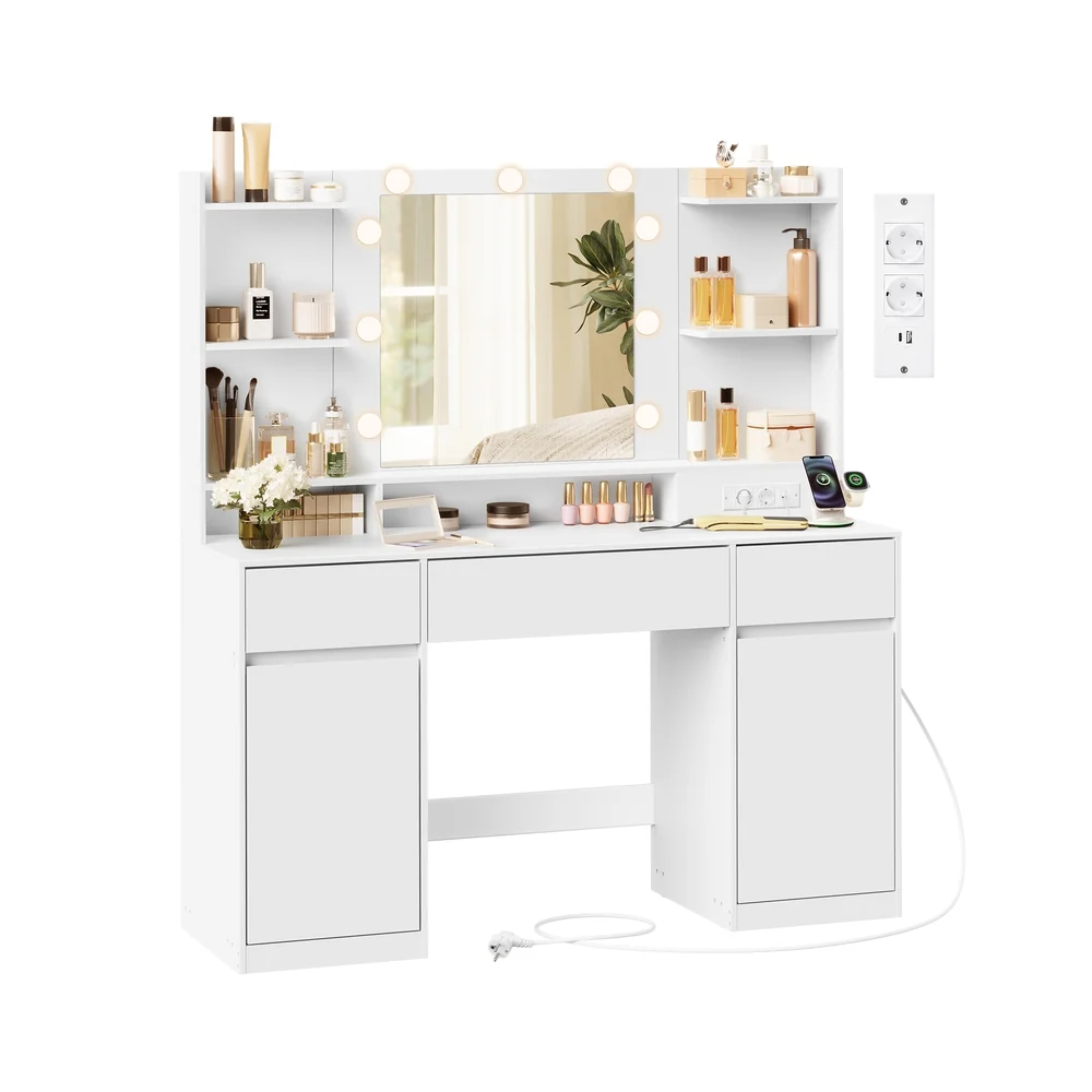 Kailyn Collection - Coiffeuse avec Miroir LED