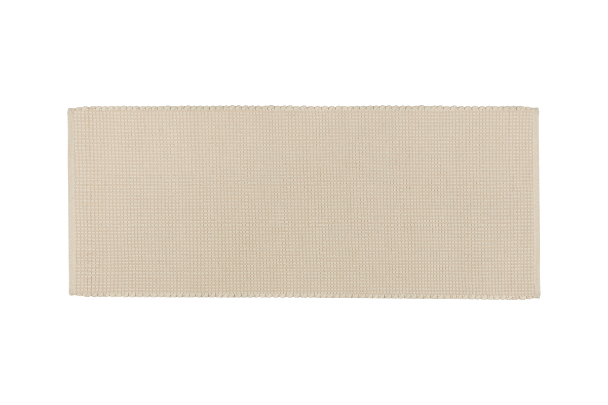 noo.ma handgeweven vloerkleed Natural Beige - Nieuw-Zeelandse wol, laagpolig, rechthoekig