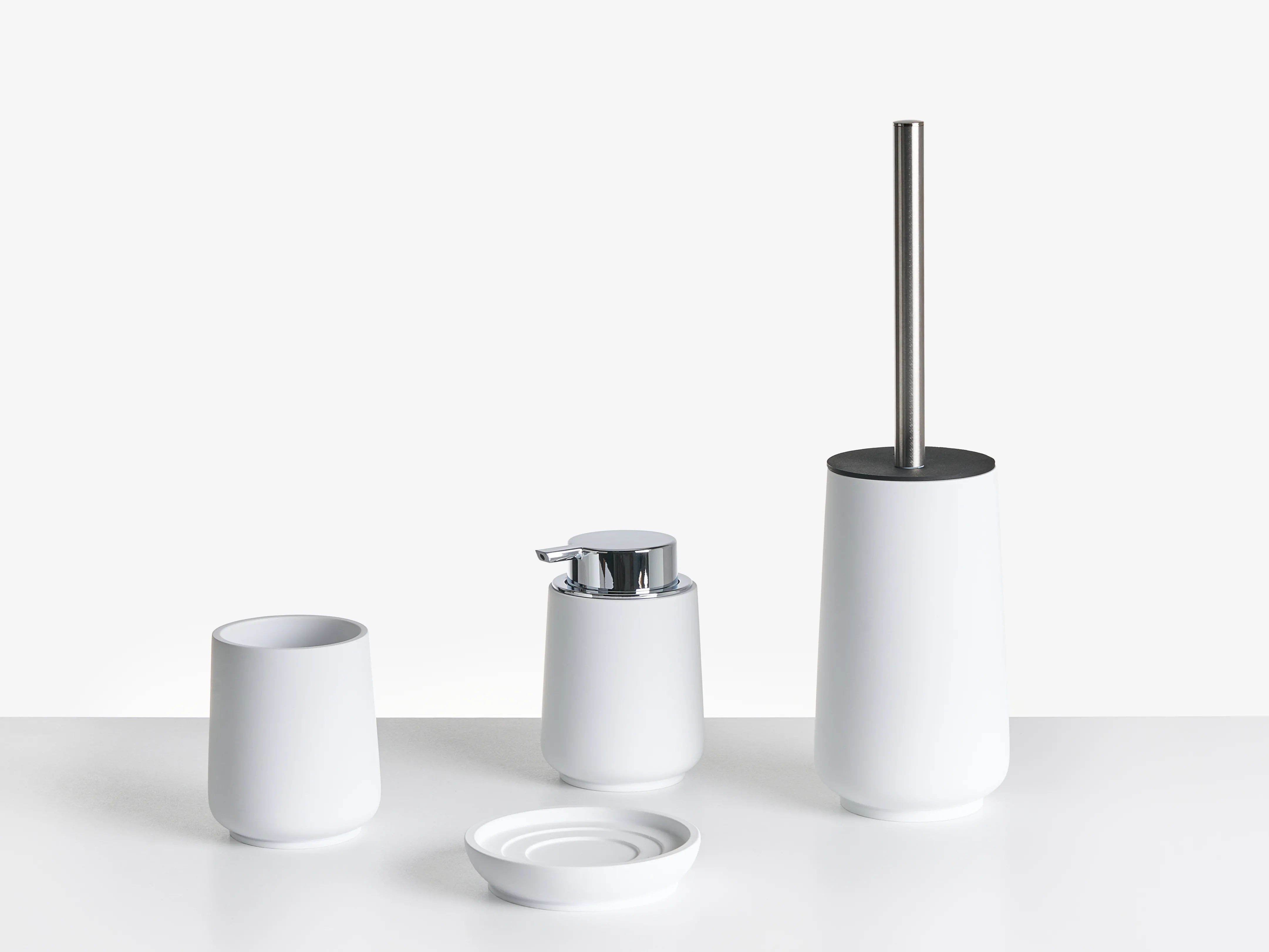 4-Piece Bathroom Accessories Set SUCHES White