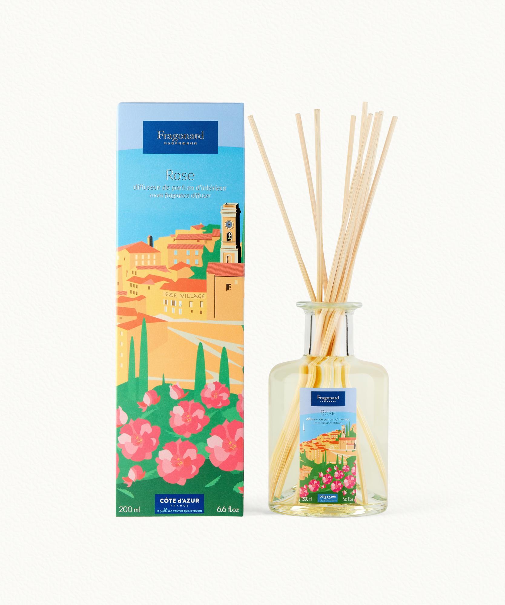 Rose - Diffuseur   10 bâtonnets