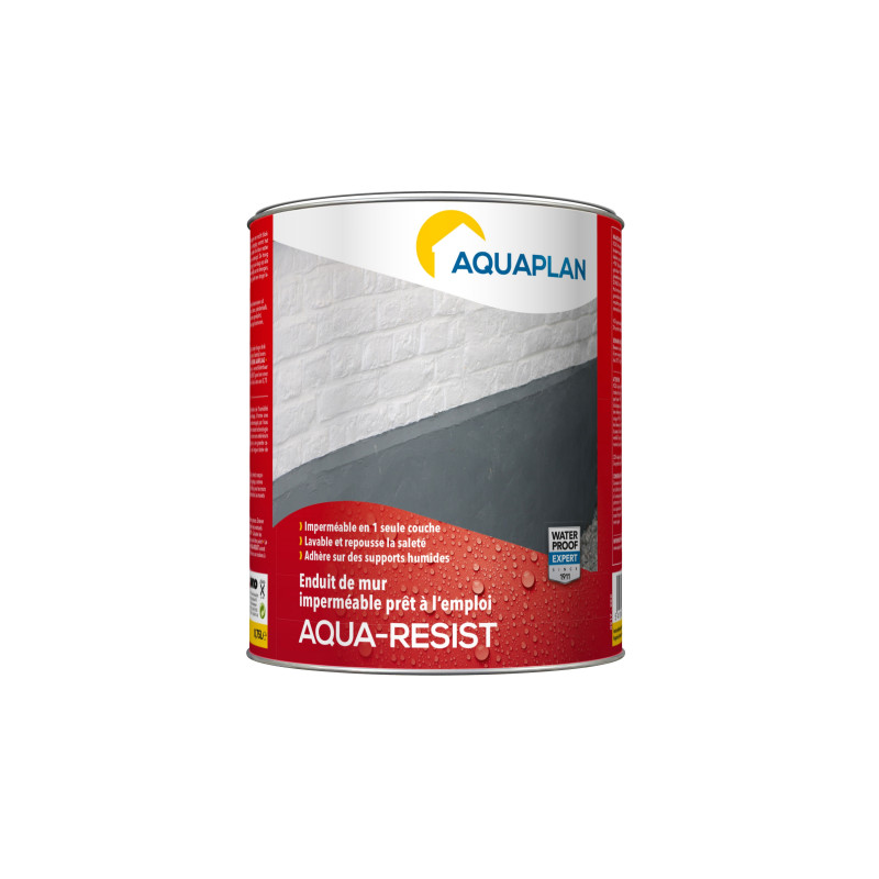 Enduit de mur imperméable Aqua-Resist 4 L AQUAPLAN