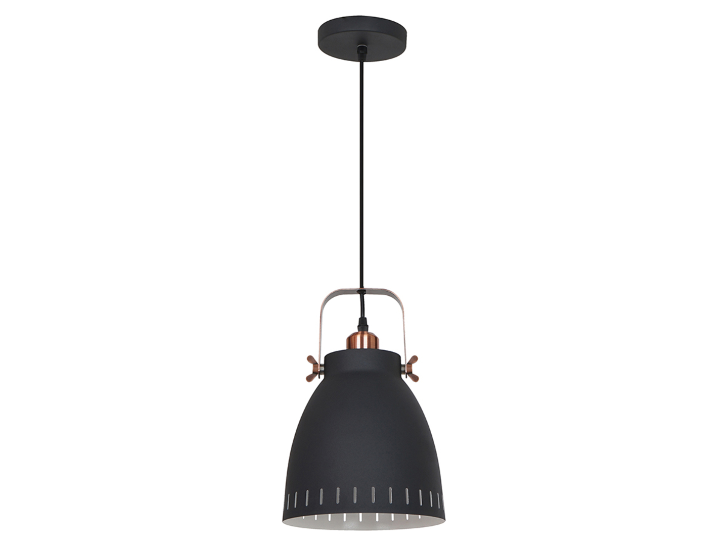 Lampa wisząca Franklin stalowa grafitowa
