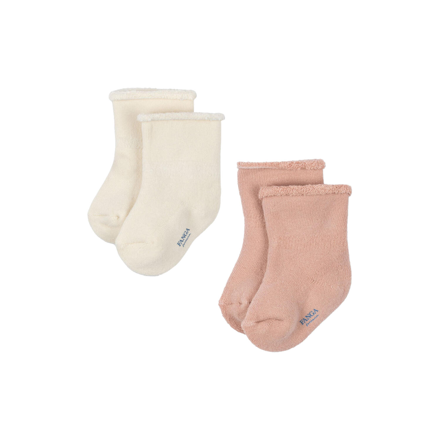 Vicino 2-pack Terry Socks, cameo rose
