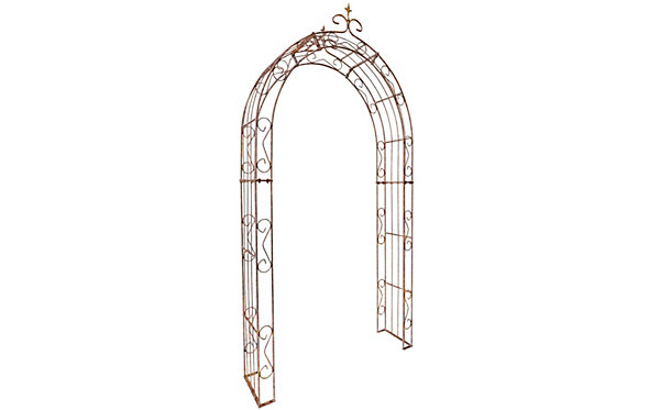 Arche de jardin LEA with pointu arrond - 140 cm rouiller