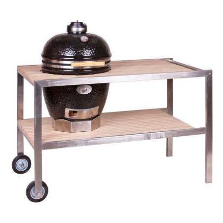 Table en teck kamado LeChef / ONE & TWO 66 / AVANTGARDE 66 - Monolith