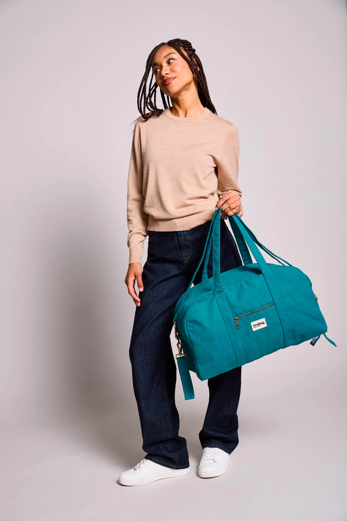 Sac à langer Basile Bleu paon