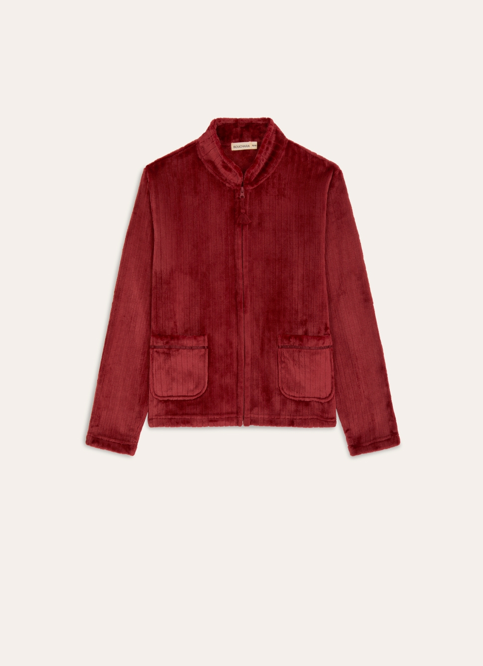 VESTE POLAIRE EMBOSSÉE CEMI ROUGE OPERA