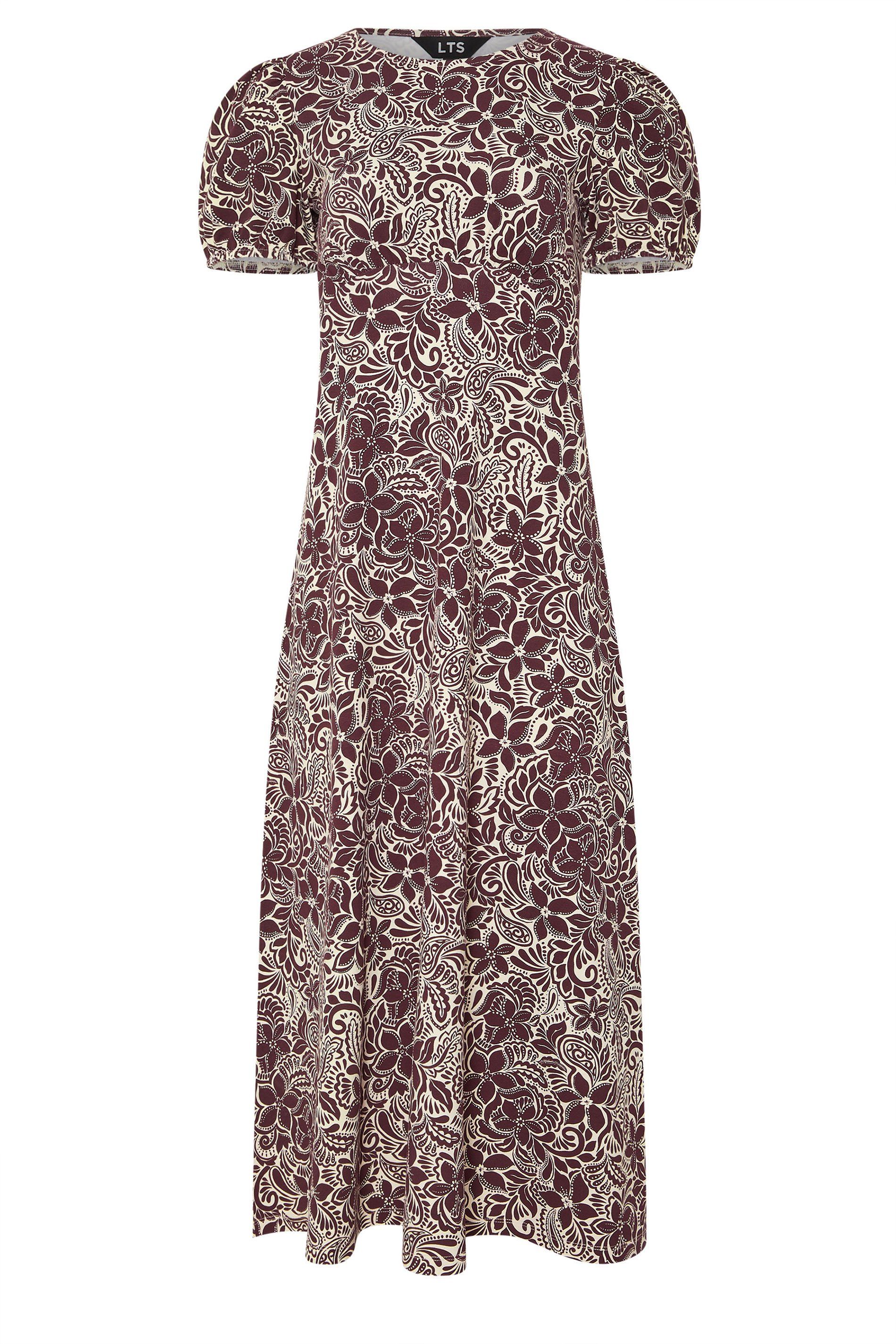 Long Tall Sally Tall Floral Puff Sleeve Midi Dress