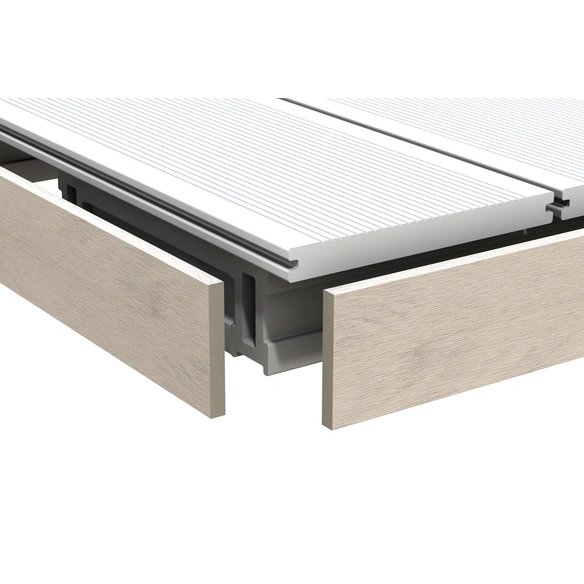 Blende »Dream Deck Platinum«, 10x62x2000 mm, creme