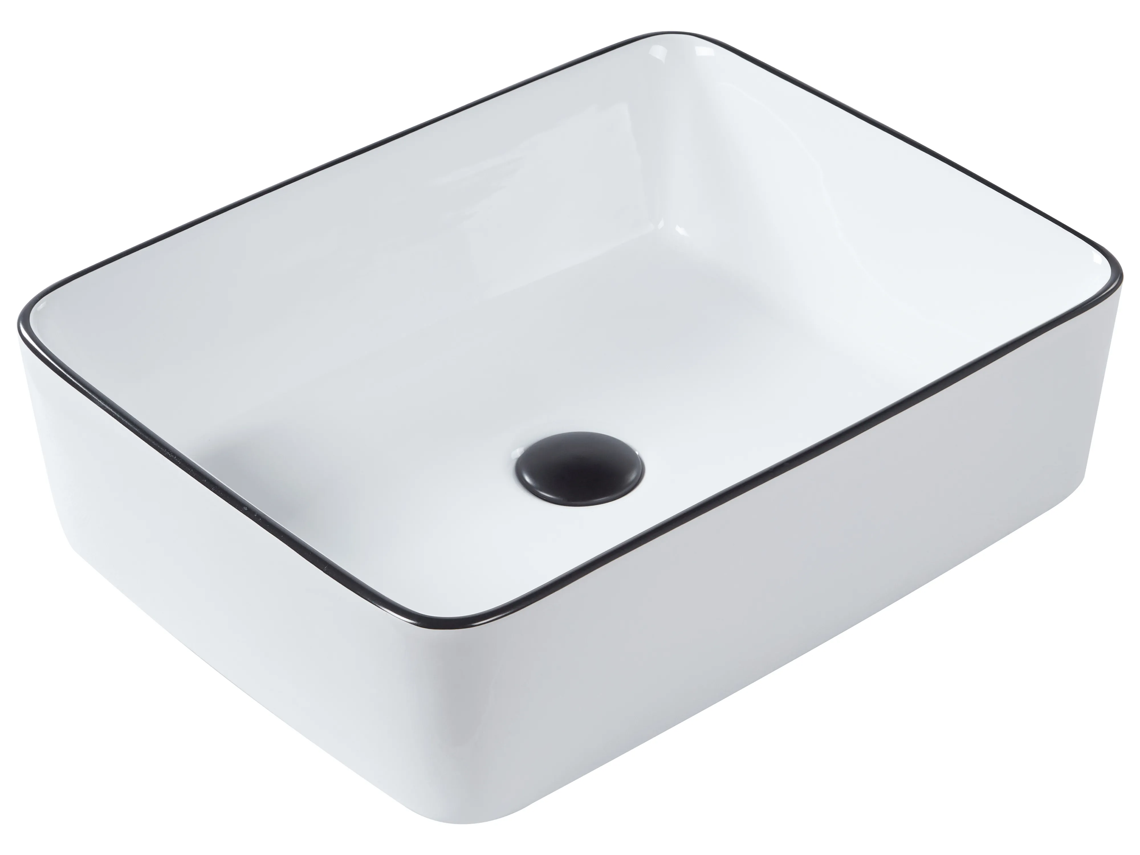 Countertop Basin XERT 490 x 380 mm Ceramic White