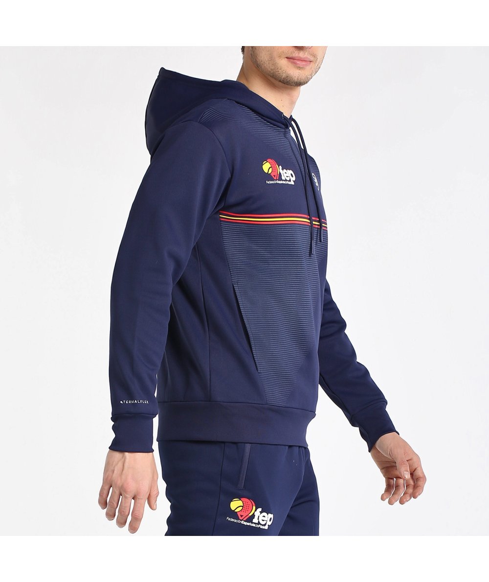 SUDADERA BULLPADEL FORCA AZUL MARINO