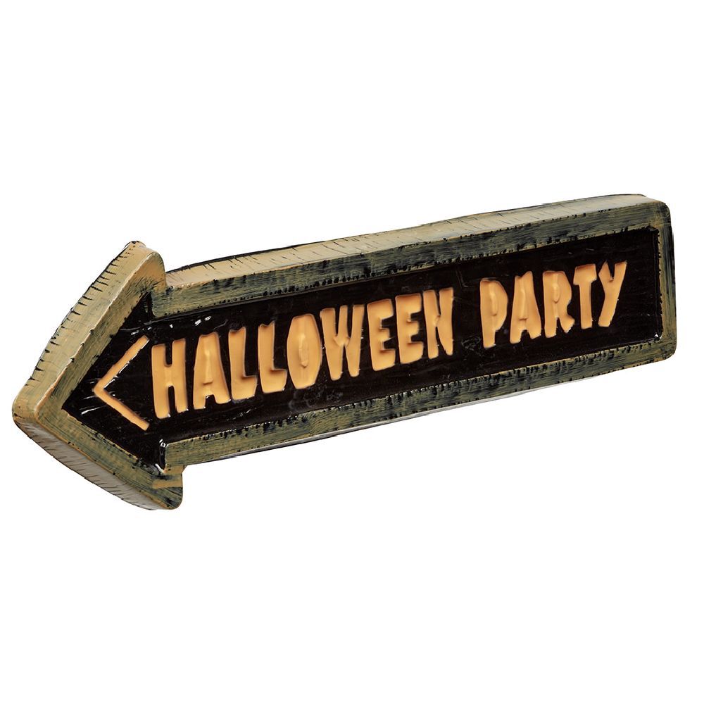 Panneau signalétique Halloween party ou blood café