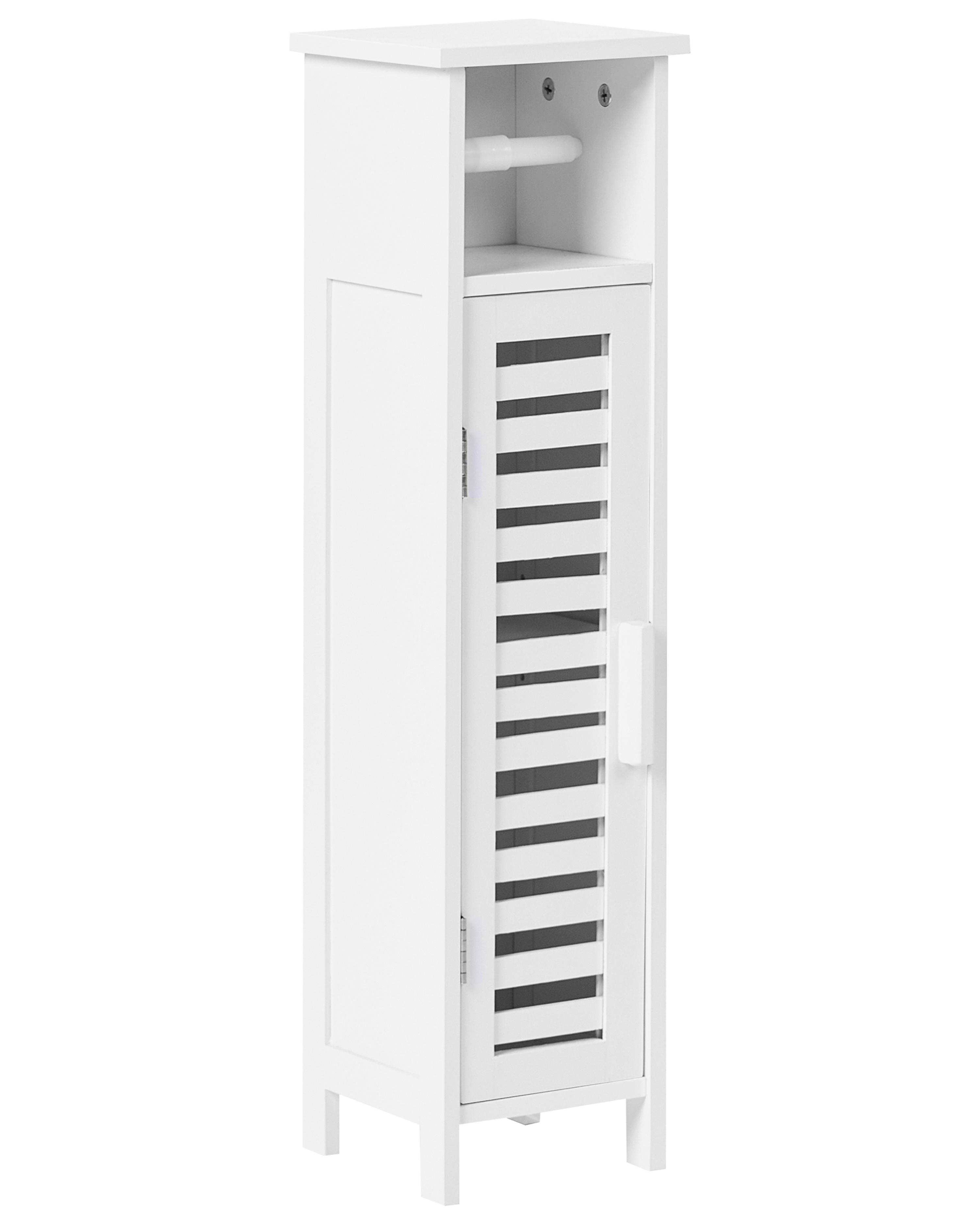 Toilet Paper Cabinet OLATHE Bamboo White