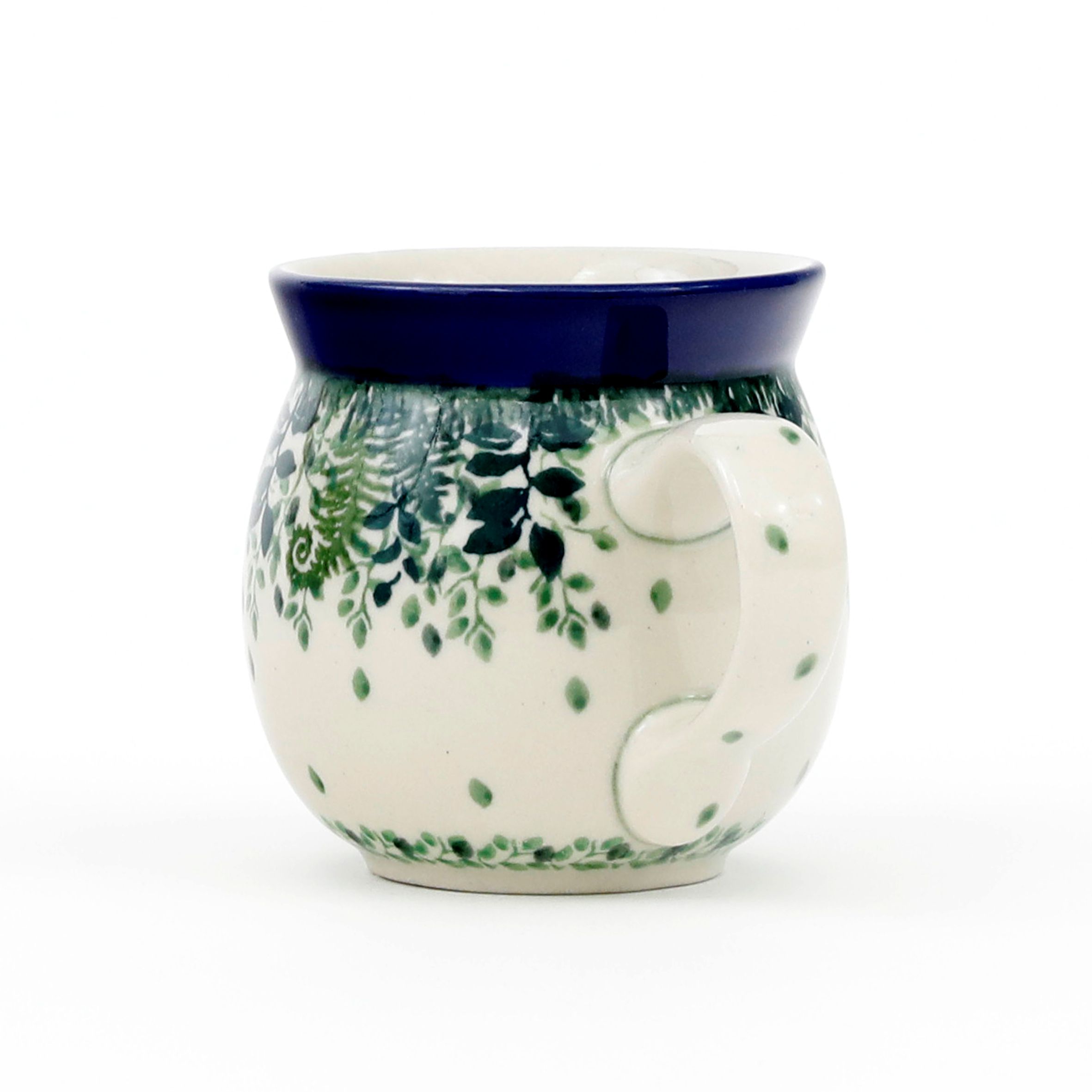 Kubek Ceramiczny 005 v-0,2l 2206X Zielone paprocie