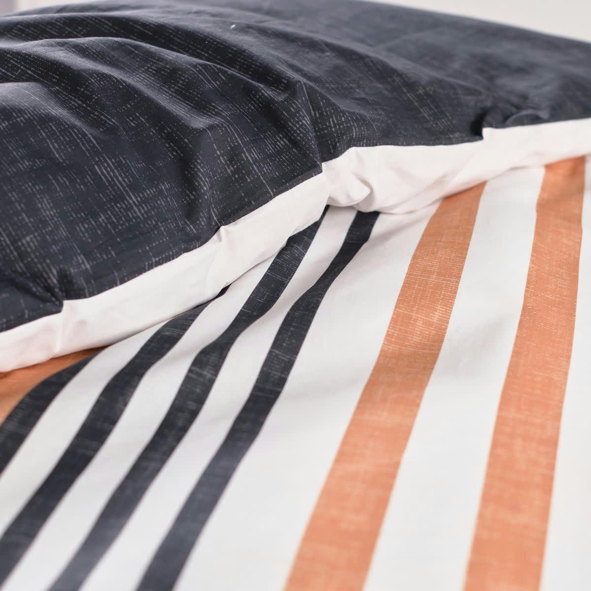 SUNSHINE LOUIS - Parure de lit imprimé en coton blanc 240x260