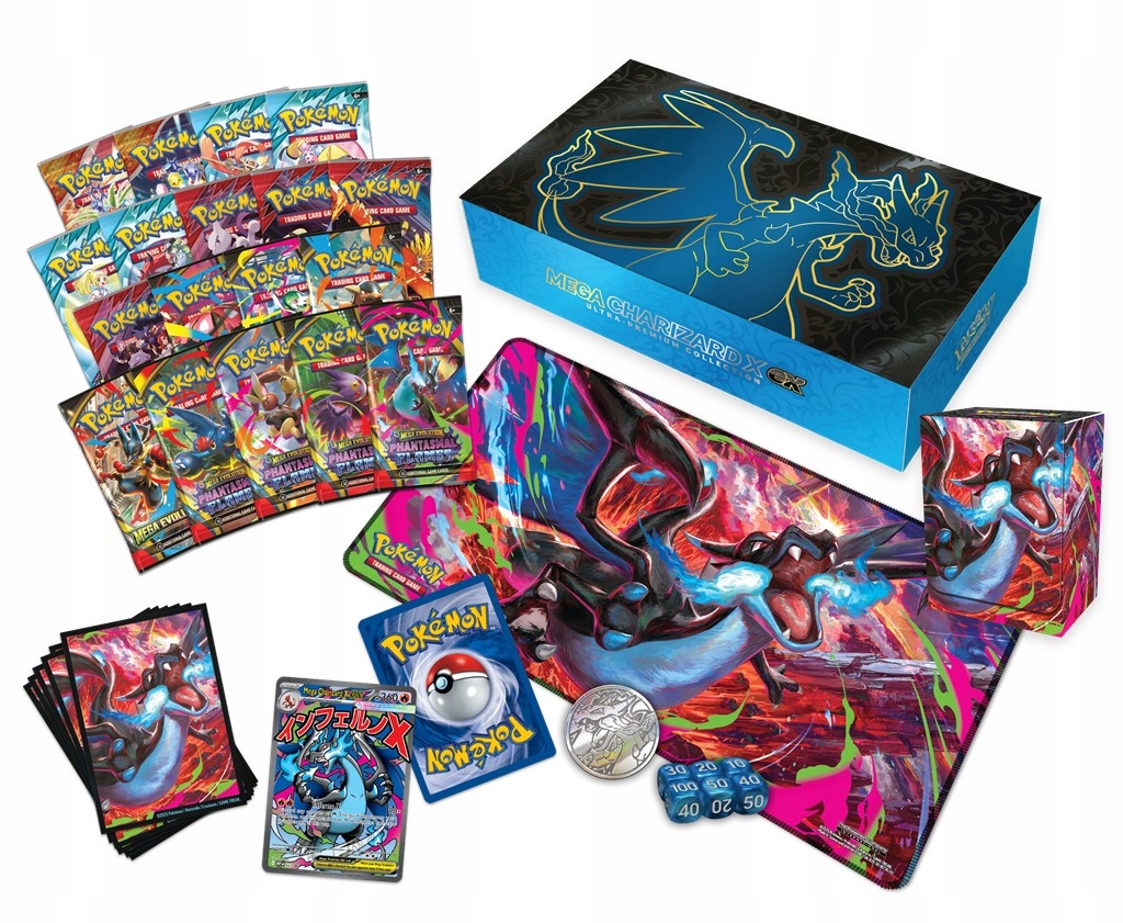 Gra karciana Pokémon TCG: Mega Charizard X ex - Ultra-Premium Collection
