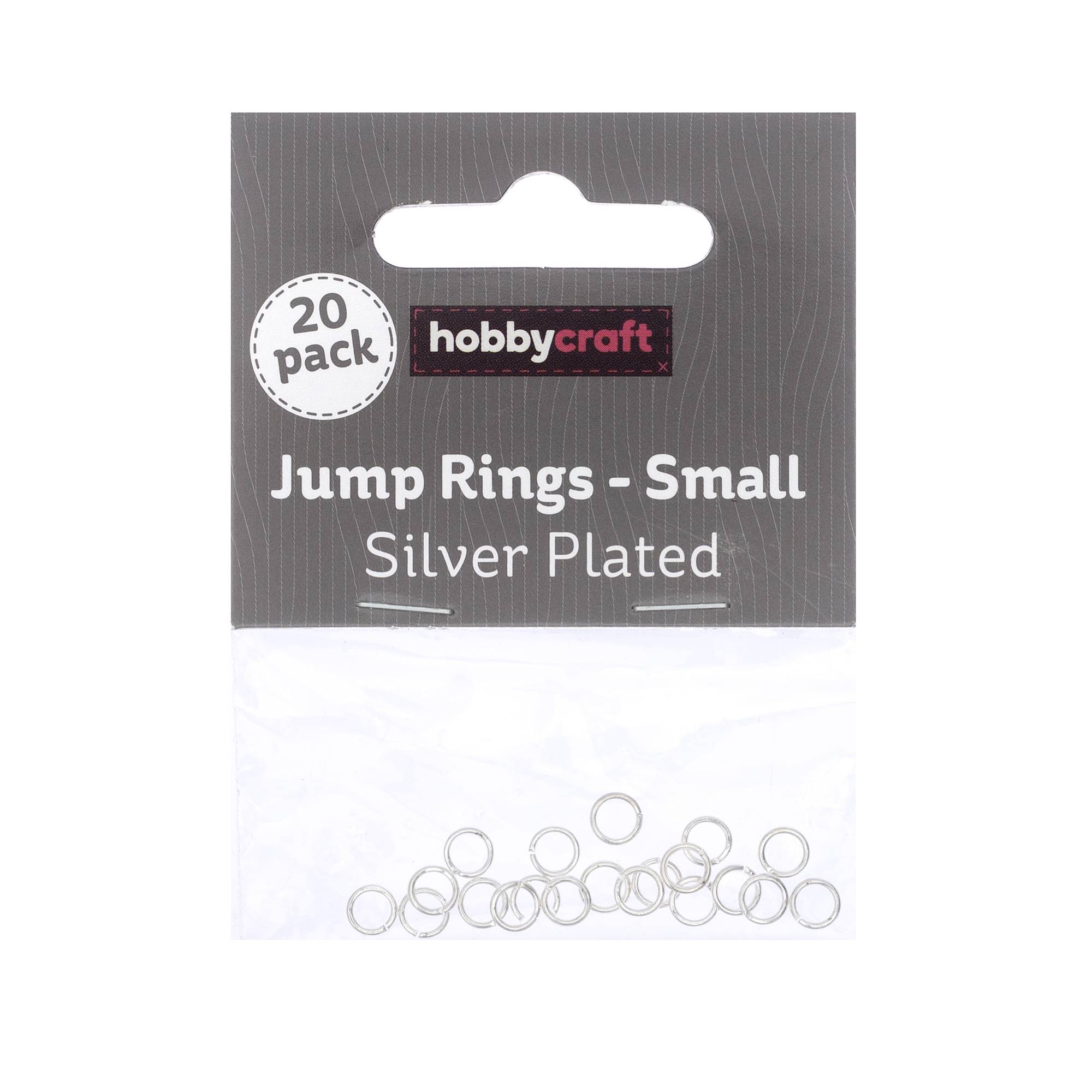 Silver Plated Jump Rings 5mm 20 Pack