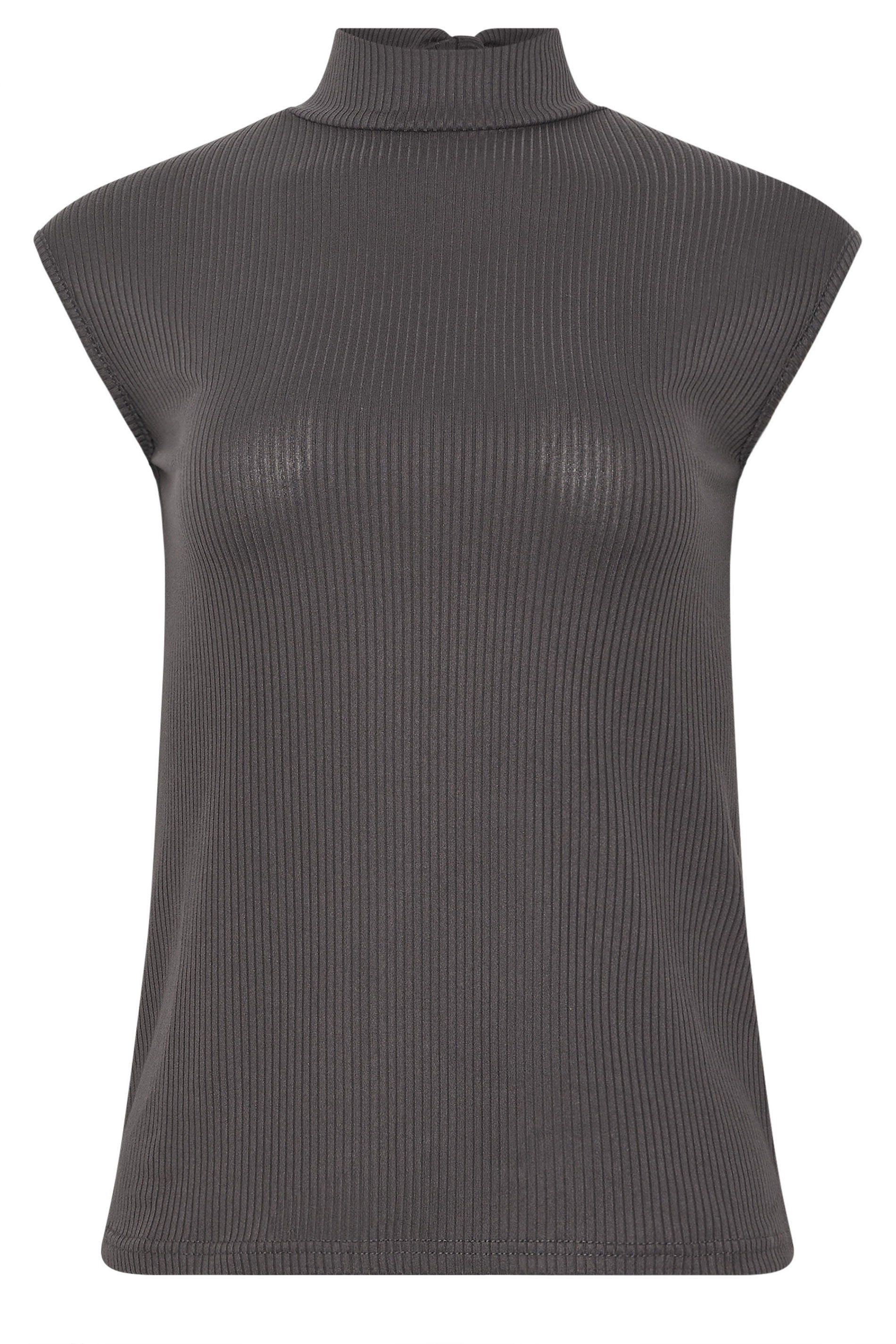 Long Tall Sally Tall Tie Back Ribbed Top