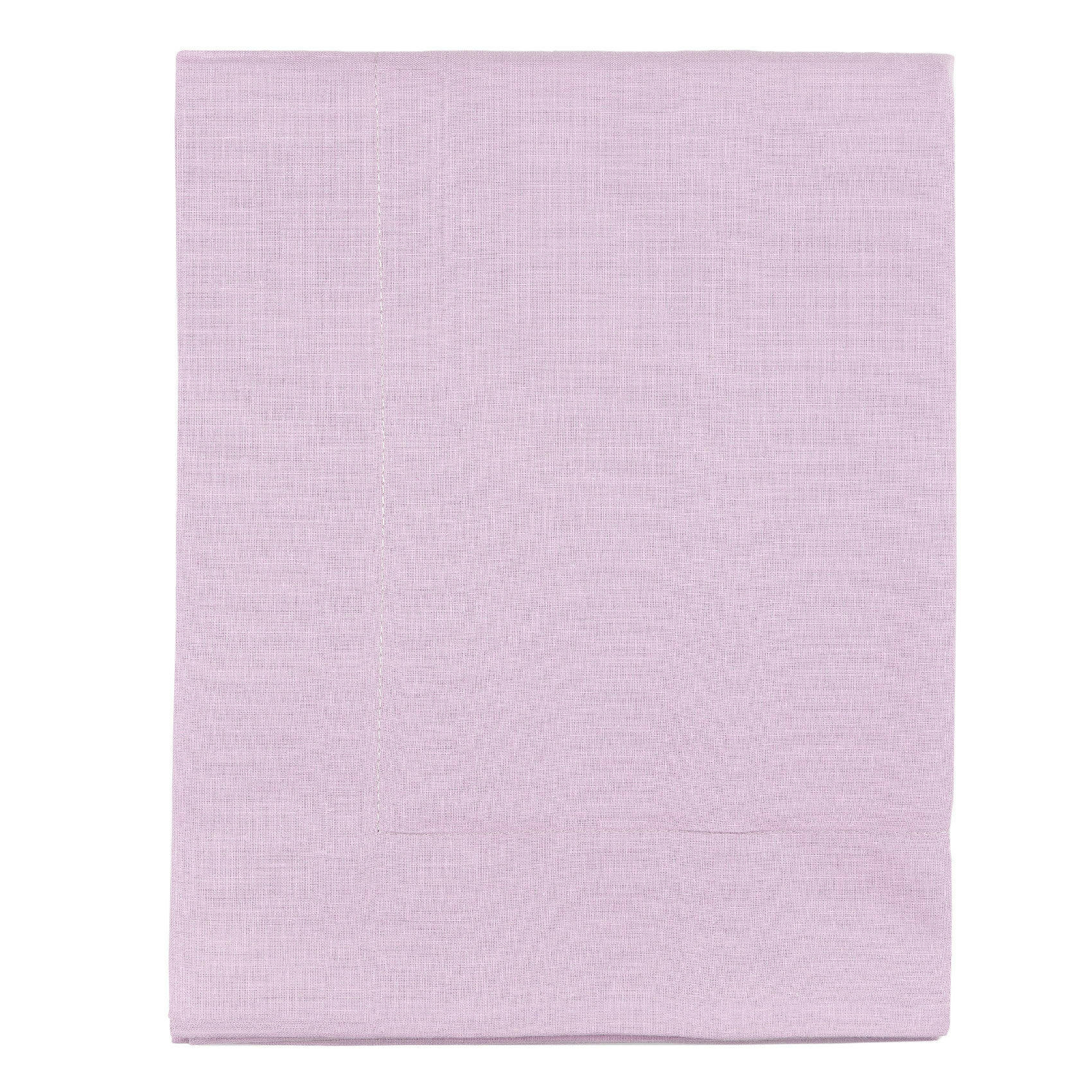 - Taie de traversin en 100% coton lilas 43x185 cm
