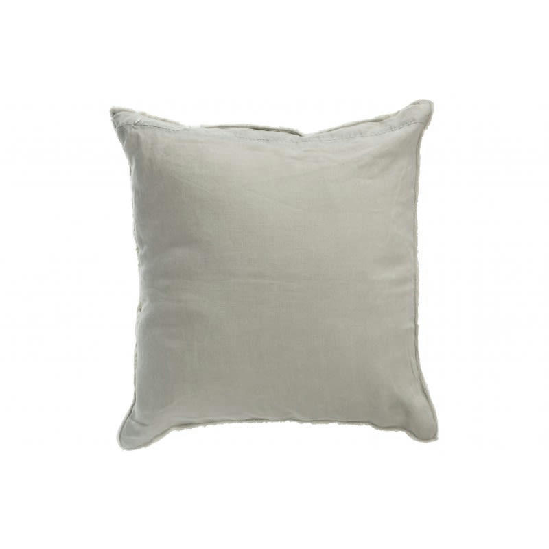LIN - Coussin délavé lin vert 45x45