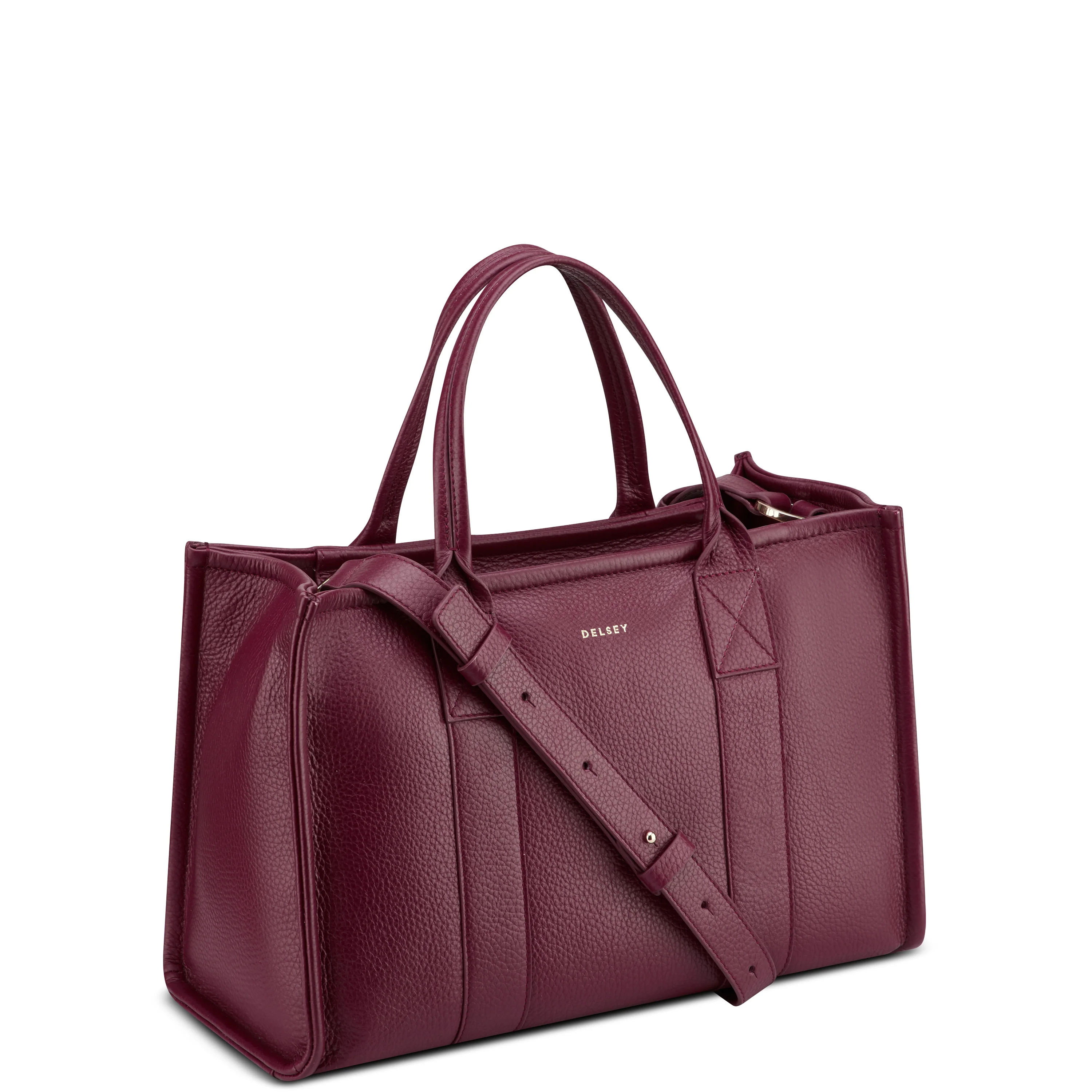 Le cuir grainé - Sac à main zippé