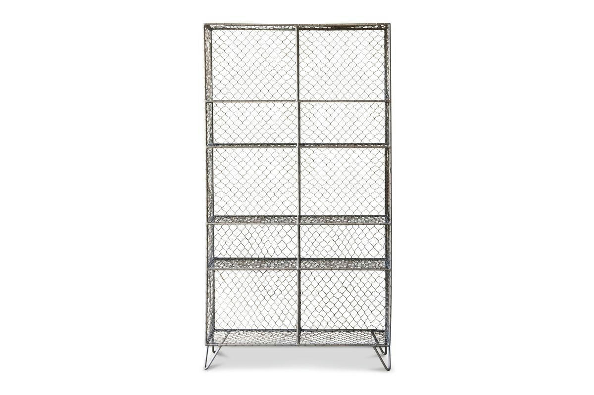 ONTARIO - Bibliothèque en métal gris