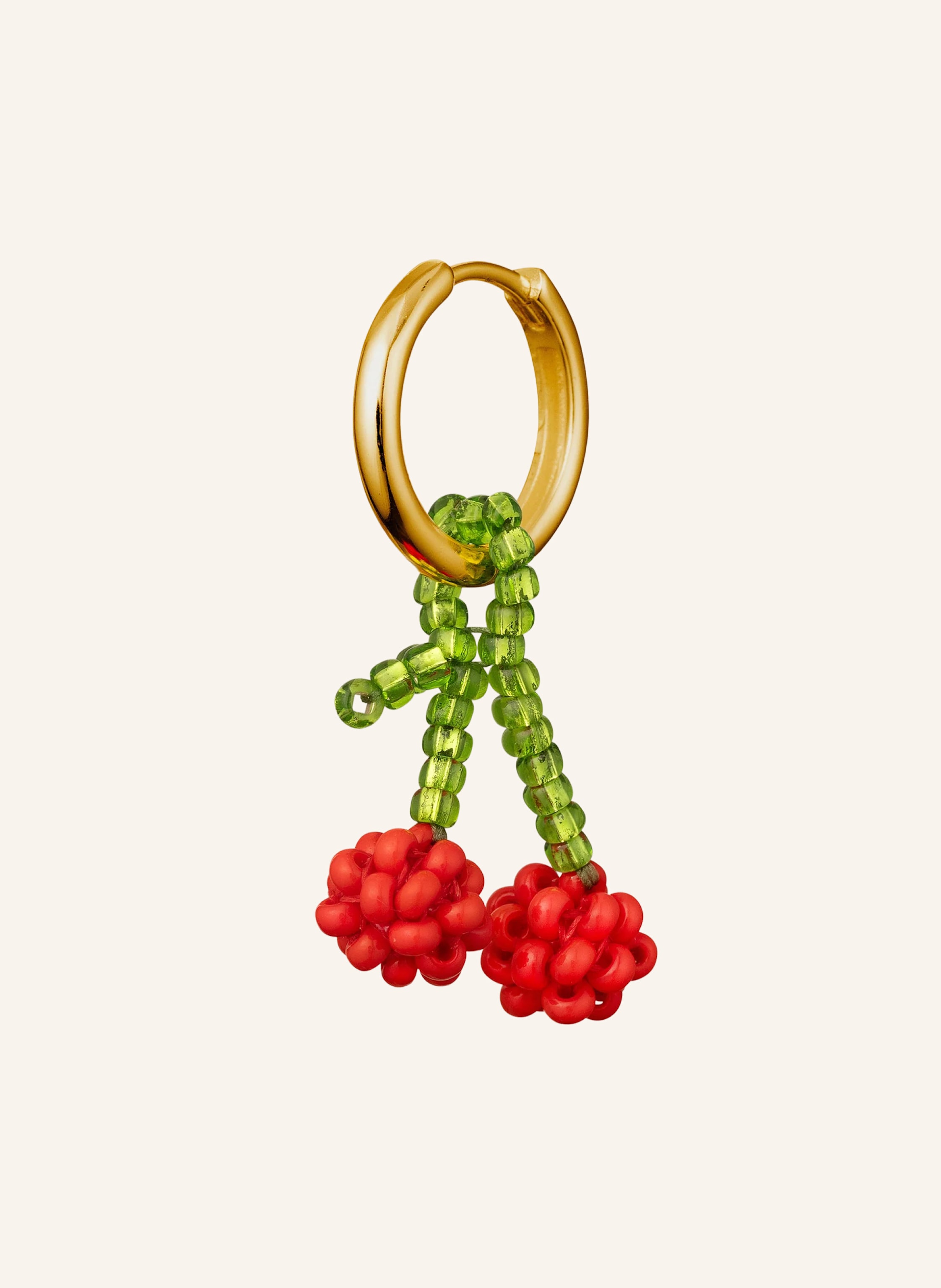 pura utz Creolen MINI CHERRY EARRING by GLAMBOU