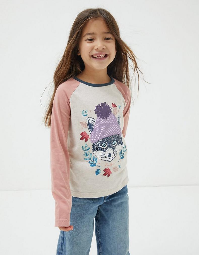 Fox Raglan Jersey T Shirt