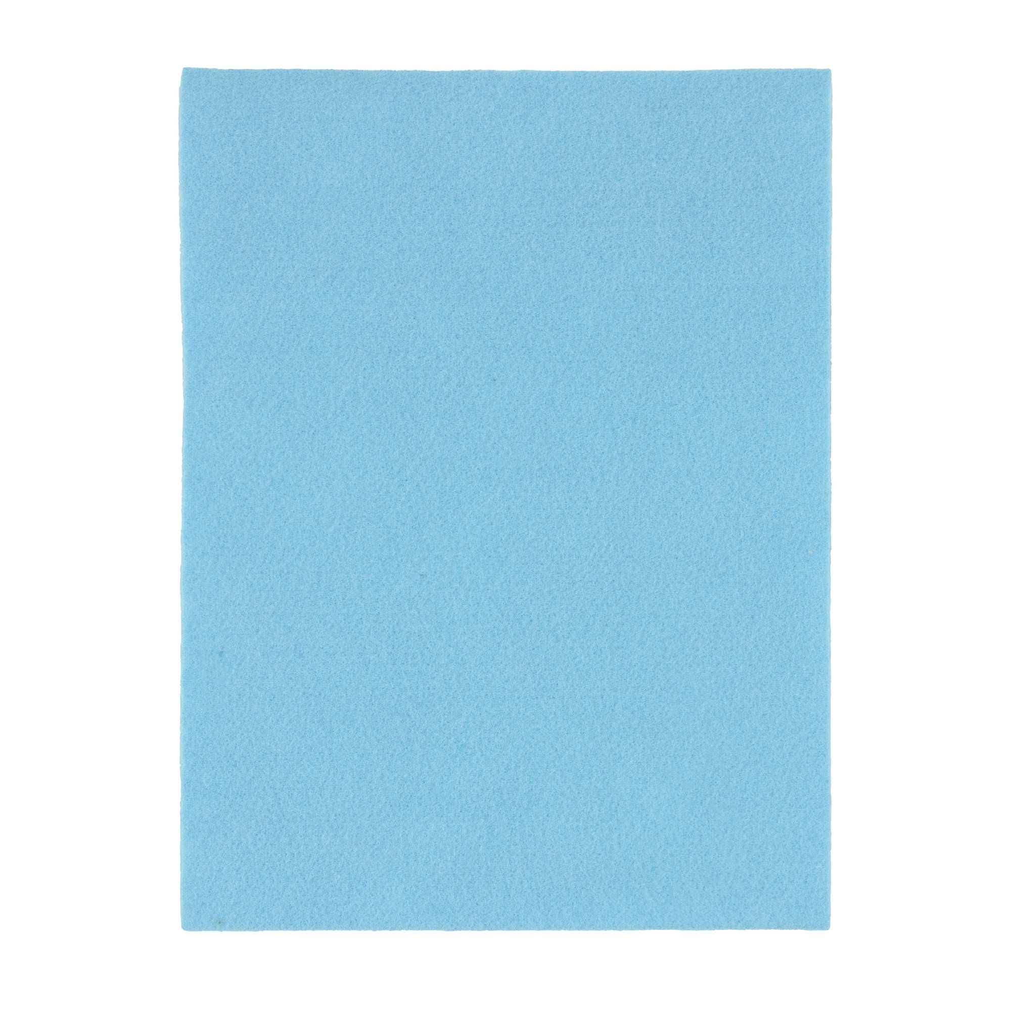 Baby Blue Self-Adhesive Felt Sheet 9 x 12 Inches