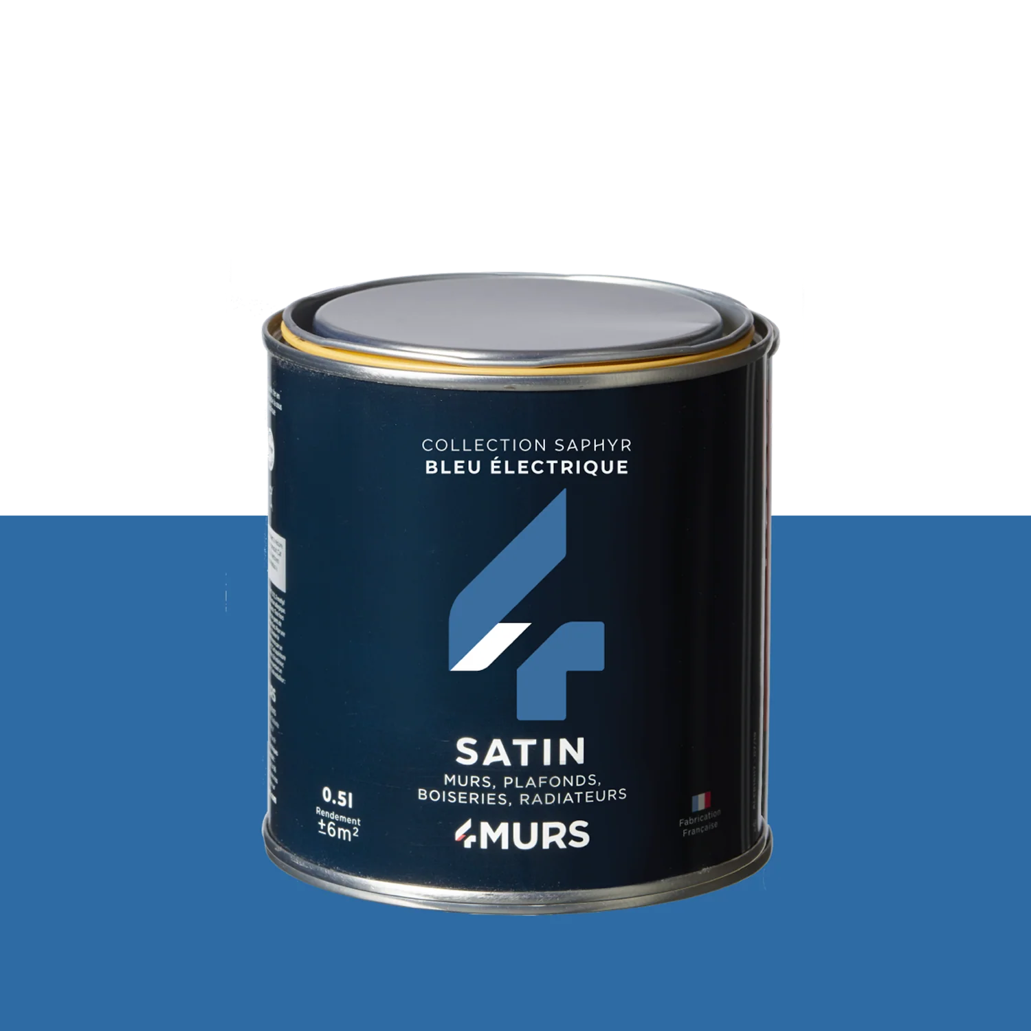Saphyr Peinture Finition Peinture bleu électrique Satiné 0,5 L