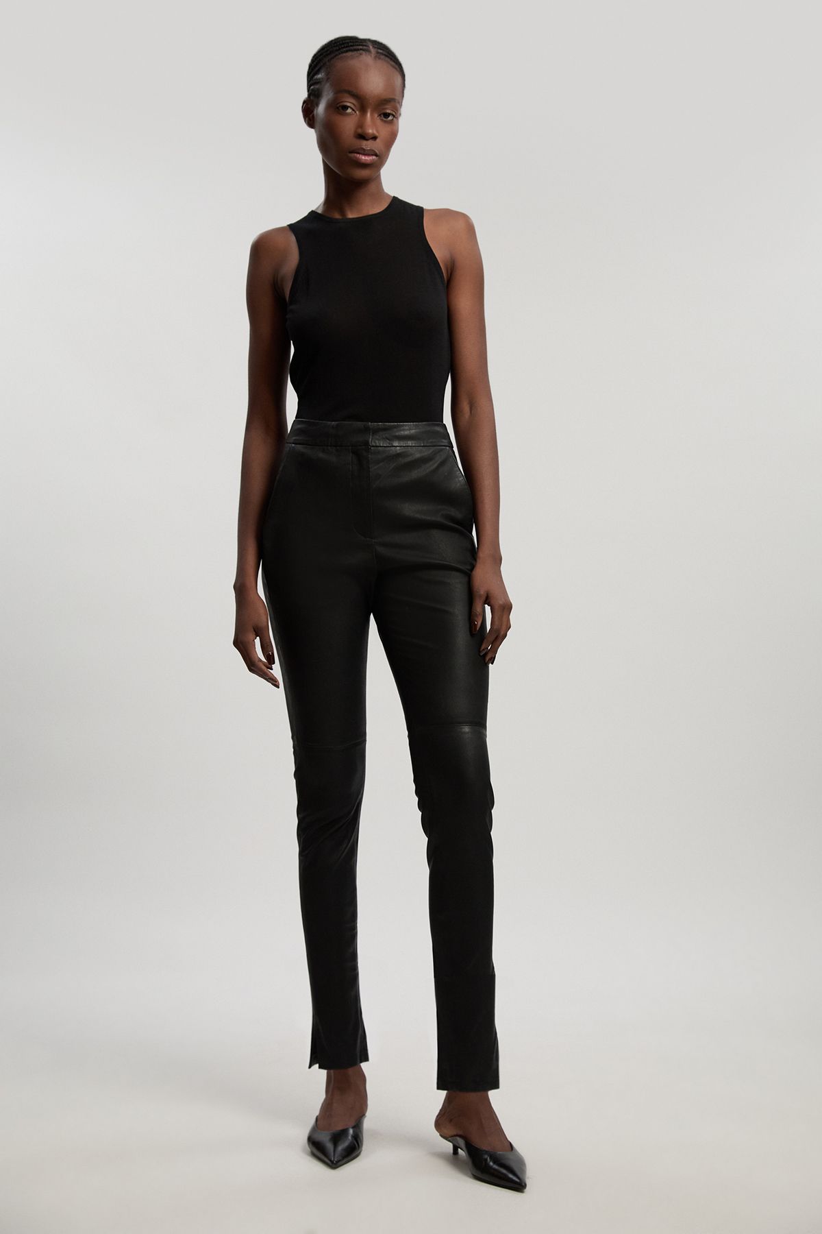 KarenMillen Forever Stretch Leather Legging