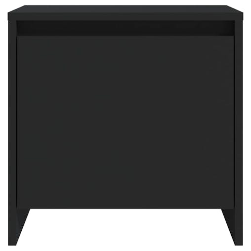 NNEVL Bedside Cabinet Black 45x34x44.5 cm Chipboard