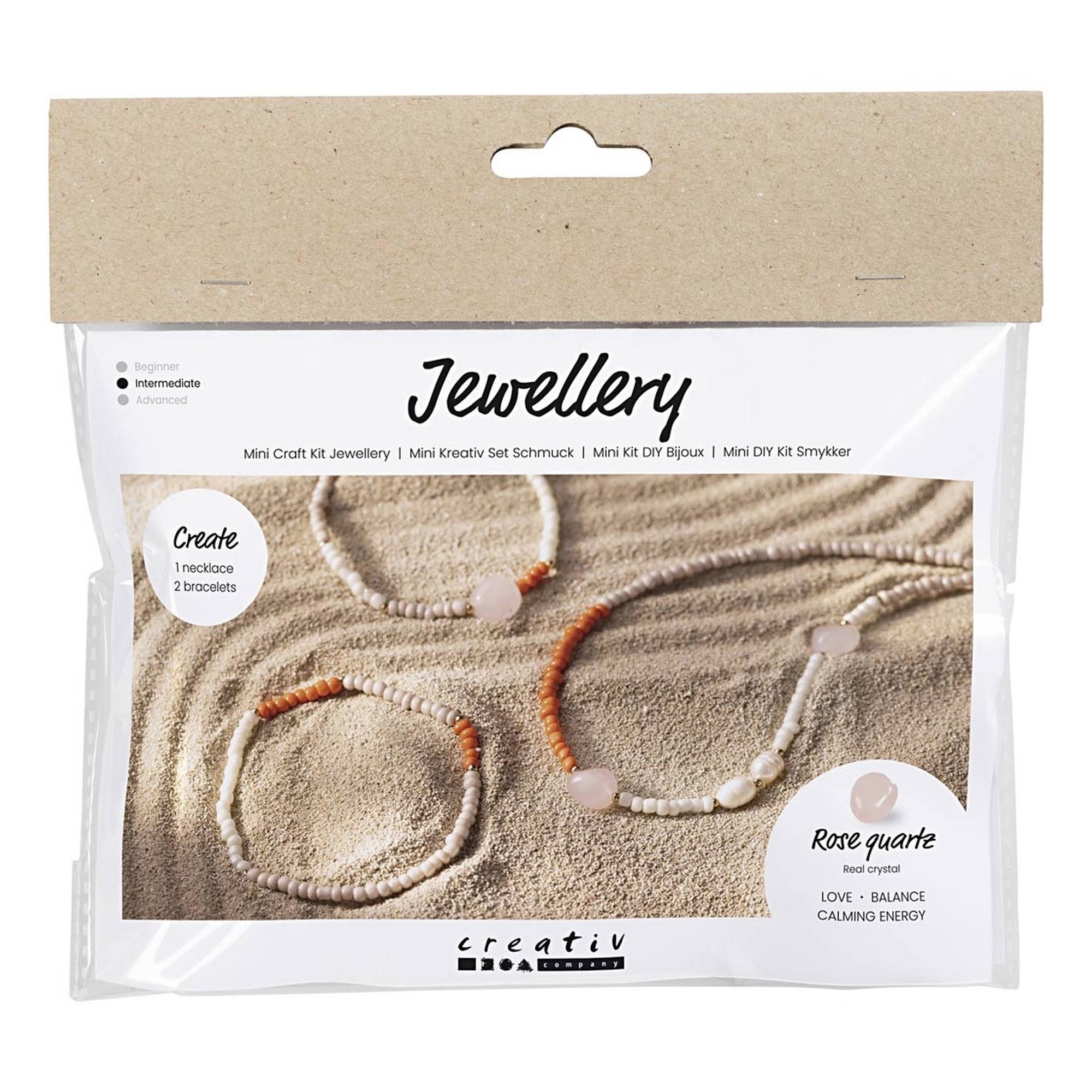 Rose Quartz Jewellery Mini Craft Kit