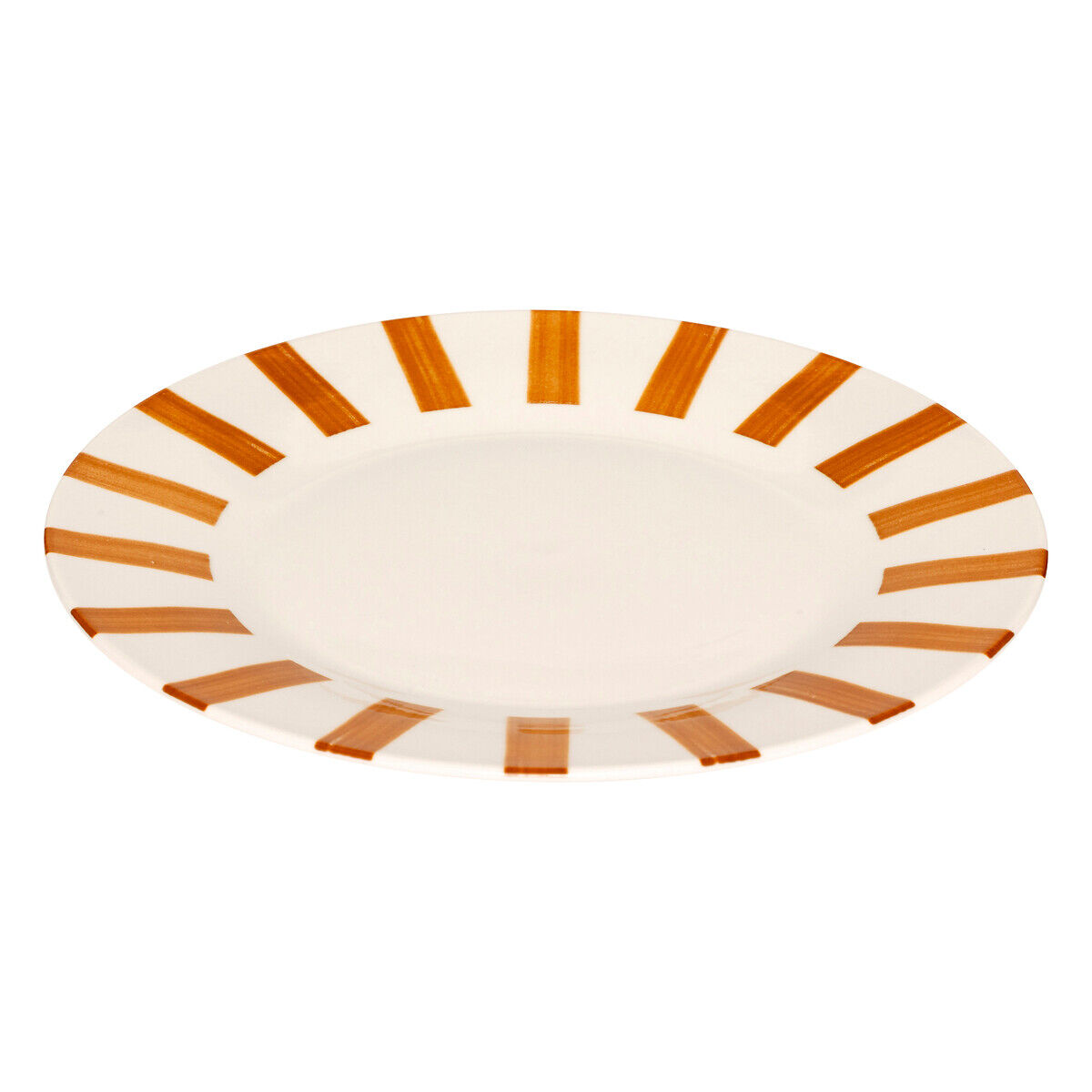 Prato raso CHERI amarelo em porcelana 27cm