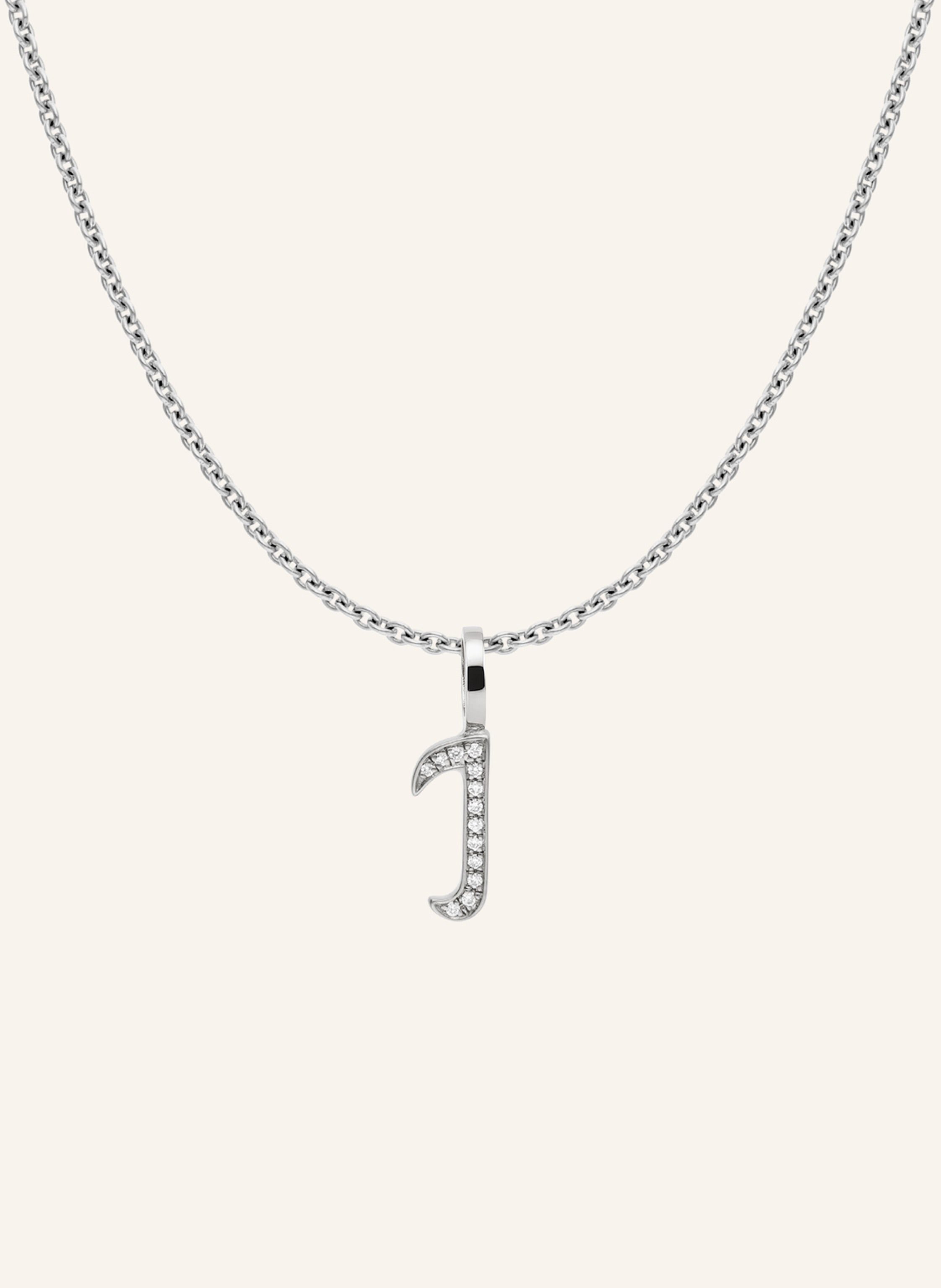 CADA Kette TINY DIAMOND LETTER I