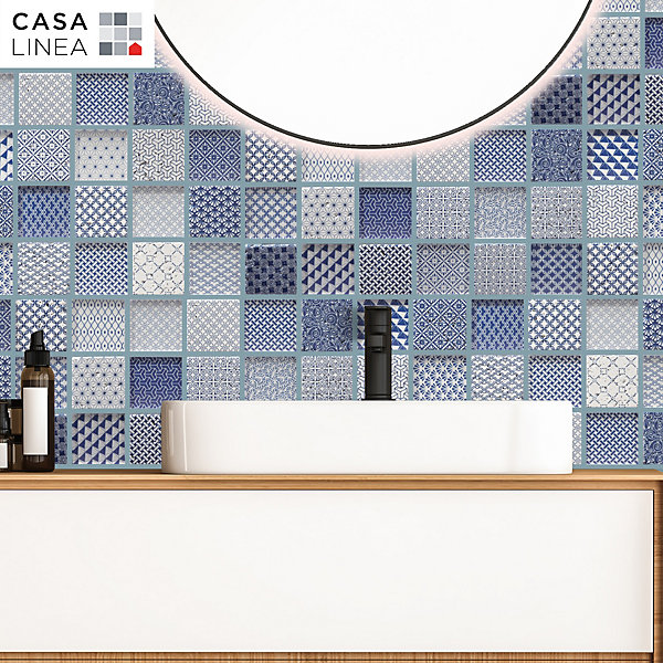 MOSAIQUE ARGOS BLEU 1 PLAQUE 30 x 30 CM CASA LINEA