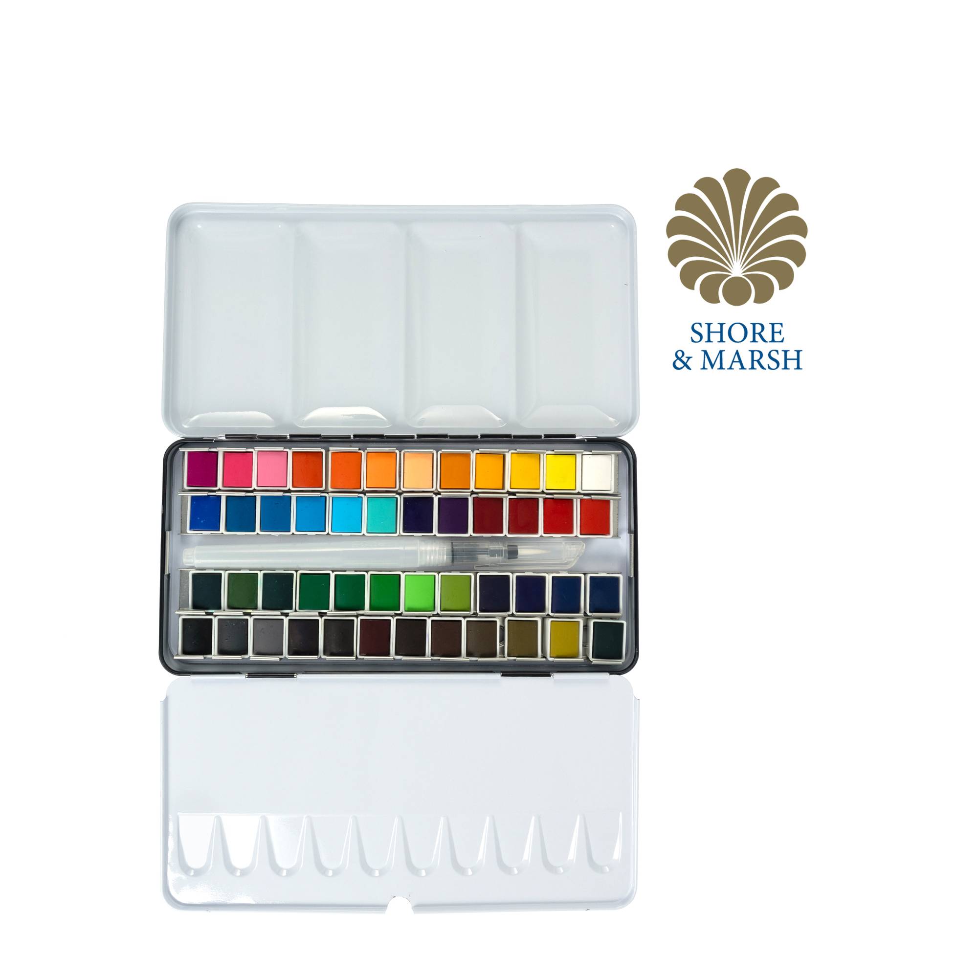 Shore & Marsh Half Pans Watercolour Set 48 Pack