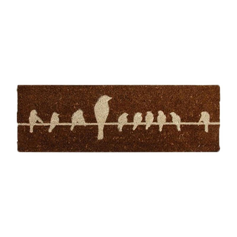 - Tapis Oiseaux fibres/coco 75 x 25 cm
