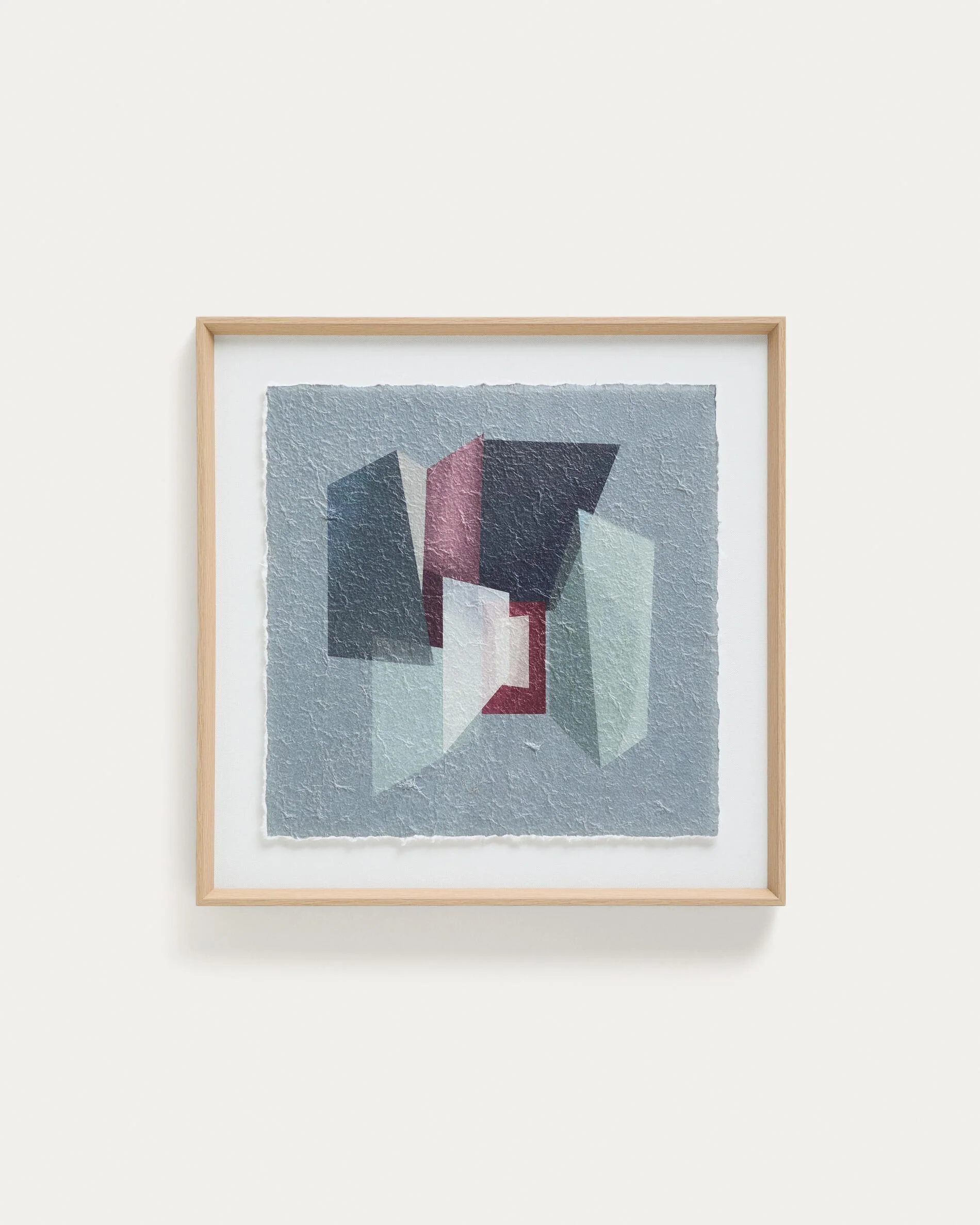 Veluni multicoloured recycled paper picture 60 x 60cm