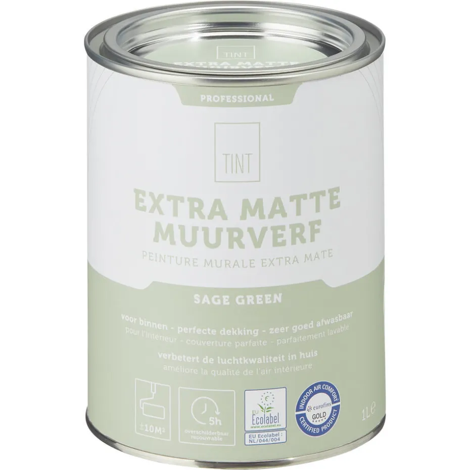 Kwantum Muurverf | Muurverf Professional Sage Green 1 L 1L