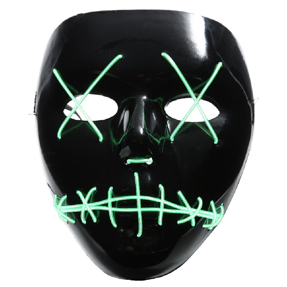 Masque tête cousue lumineux adulte