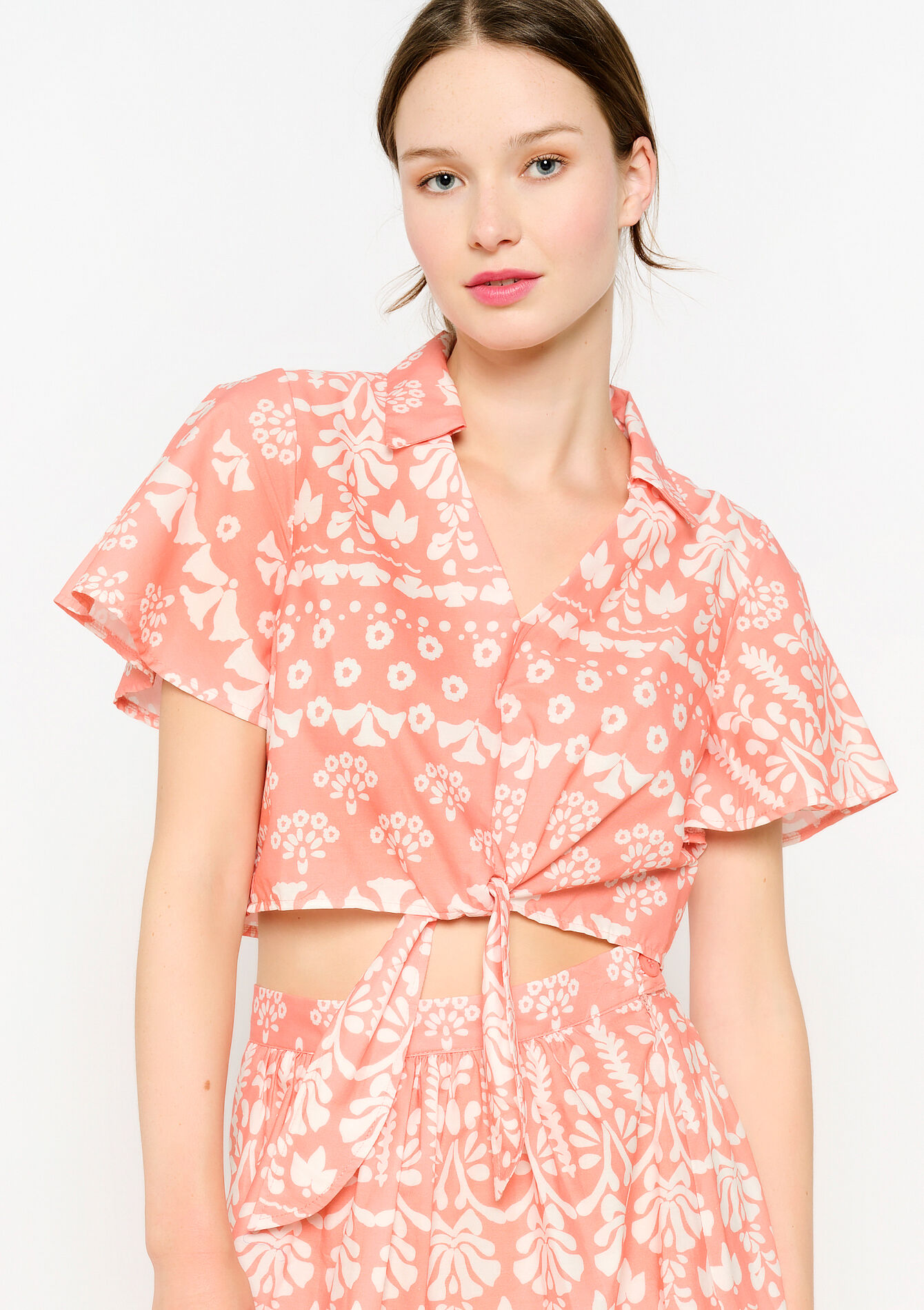 Blouse met vlindermouwen