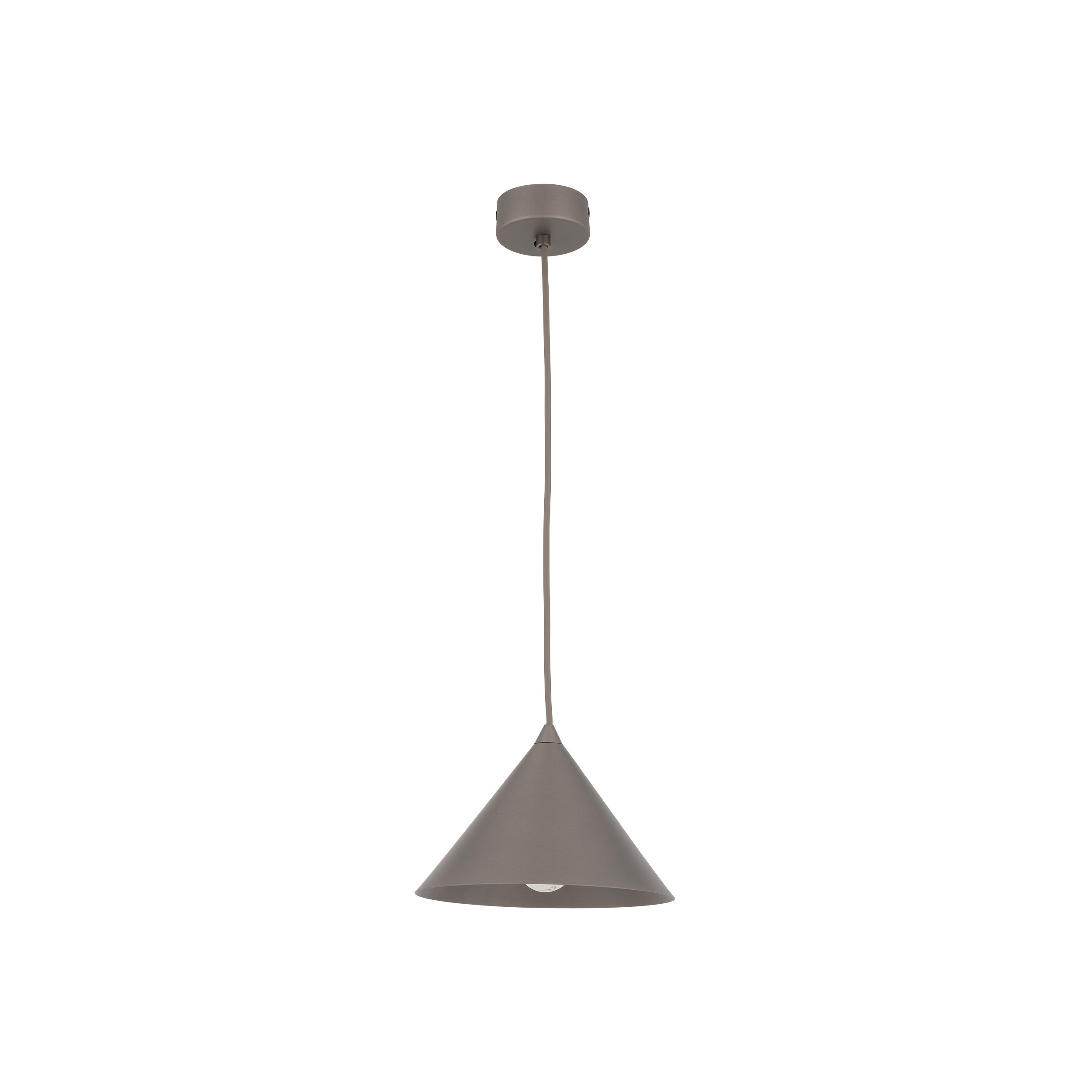 Lampa Wisząca Cono S Brązowa Tytan Tk Lighting Mały Metalowy Stożek