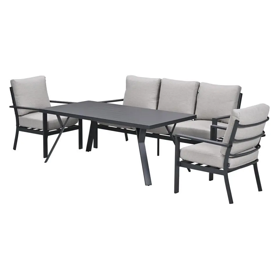 Garden Impressions Senja lounge dining set 4-delig - sandstone