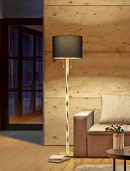Lampe de sol 2 éclairages Nandor