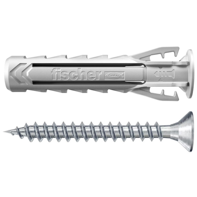 Set de chevilles SX Plus avec vis Ø 6 et 8 mm 150 pièces FISCHER