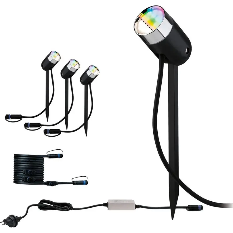 Outdoorleuchte 3er-Set Pike