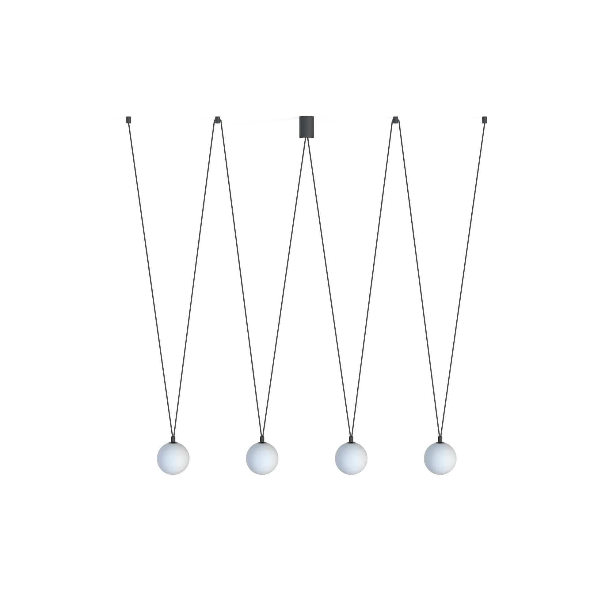 Lampa wisząca czarno-biała SLING 4xG9x12W Nowodvorski