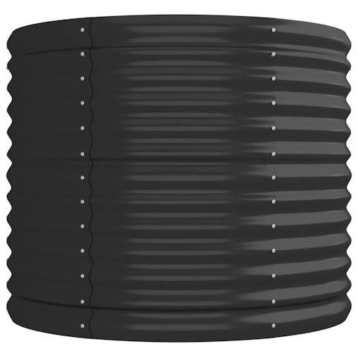 NNEVL Garden Planter Powder-coated Steel 224x80x68 cm Anthracite